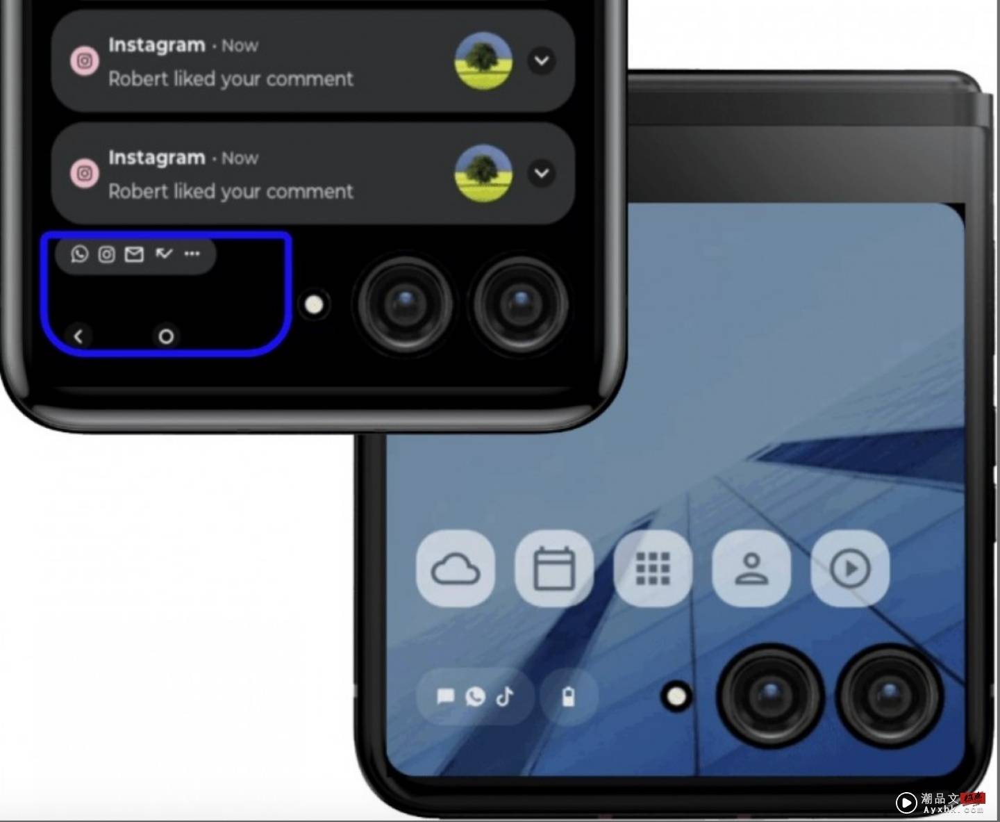 Motorola razr 2023 渲染图曝光！亮点在变得更大的封面萤幕 数码科技 图2张